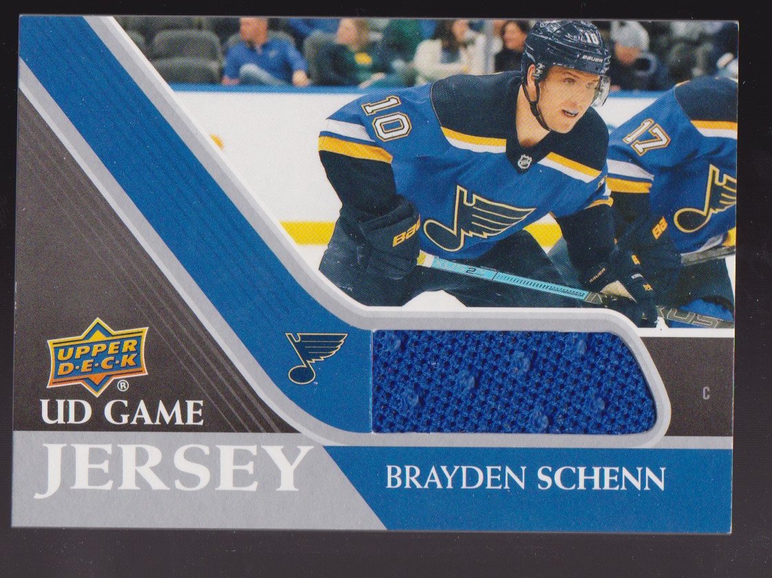 2020-21 Upper Deck Game Jerseys #GJBS Brayden Schenn (image for) 2020-21 Upper Deck Game Jerseys #GJBS Brayden Schenn